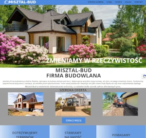 Przykład strony dla firmy budowlanej
