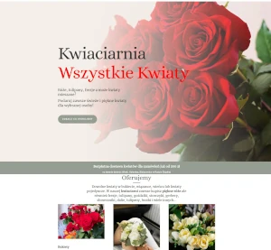 Przykład projektu strony dla kwiaciarni w Rudzie Śląskiej