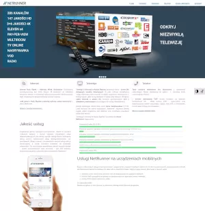 Projektowanie stron www - strona dostawcy internetu w Rudzie Śląskiej